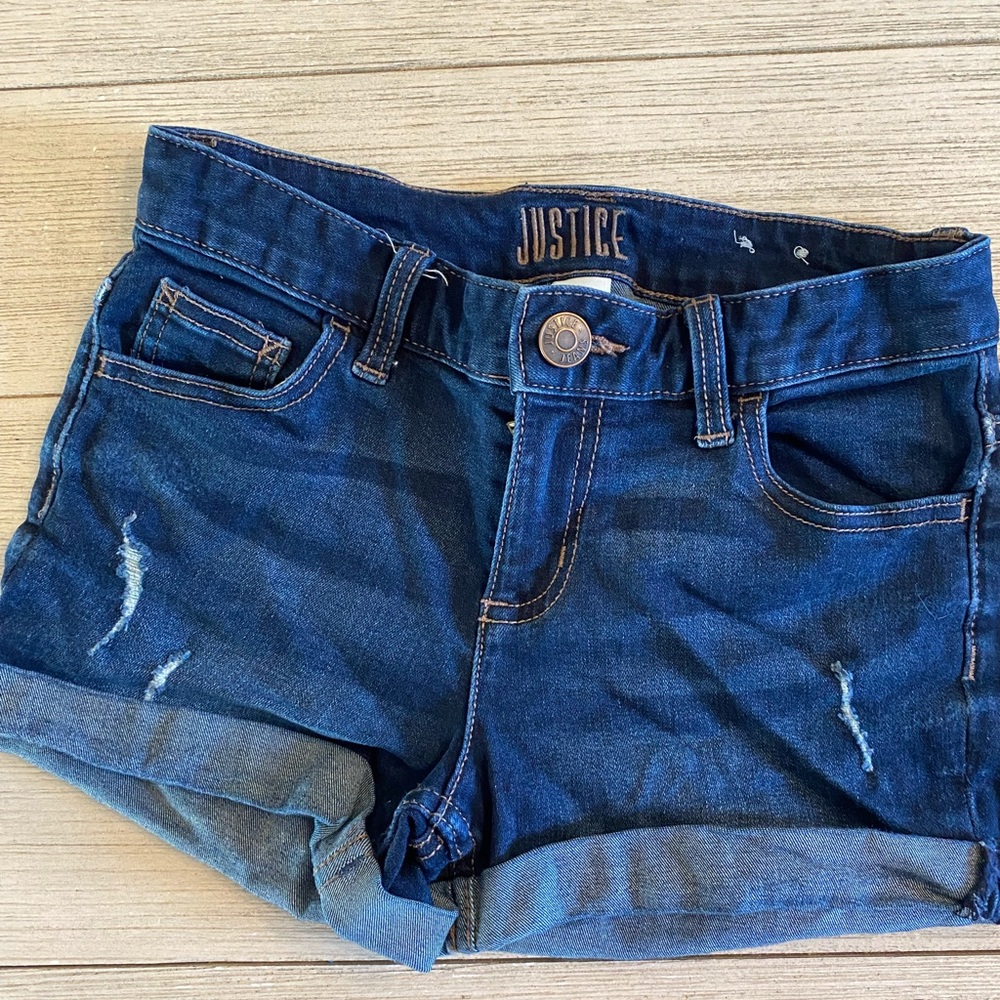 Justice Cuff Roll Jean Shorts